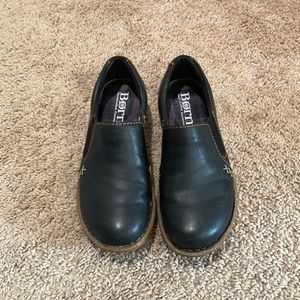 Born black slip on shoes